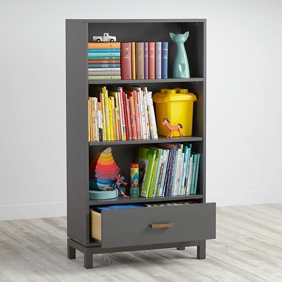 Charcoal Cargo Bookcase
