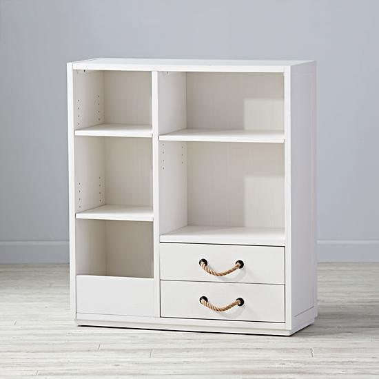 White Topside Glaze Bookcase