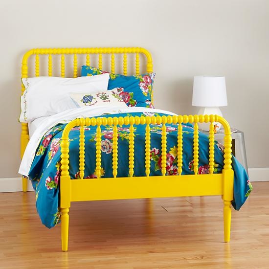 Kids Jenny Lind Yellow Bed