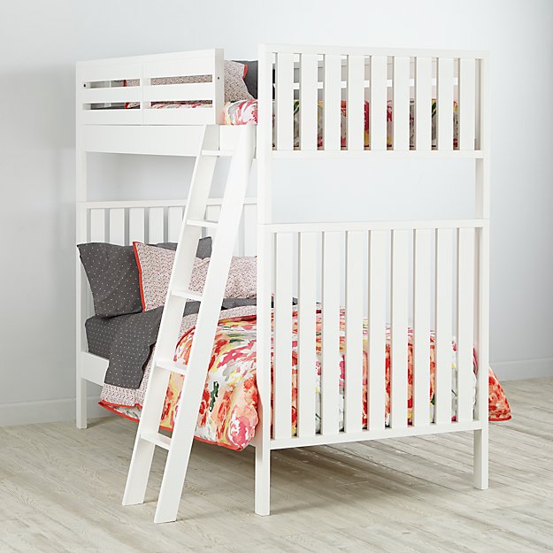 Cargo White Twin Bunk Bed
