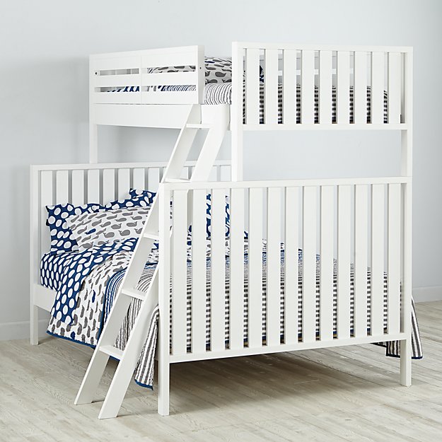 Cargo White Twin Over Full Bunk Bed