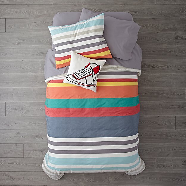 ​Multi-Color Striped Boy Bedding 