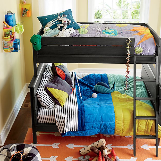 Wrightwood River Blue Twin-Over-Full Bunk Bed