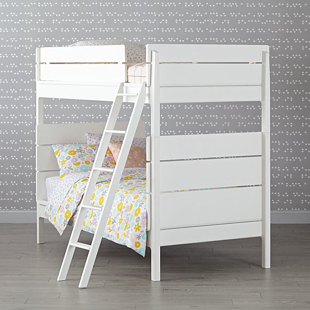 Wrightwood White Twin-Over-Twin Bunk Bed